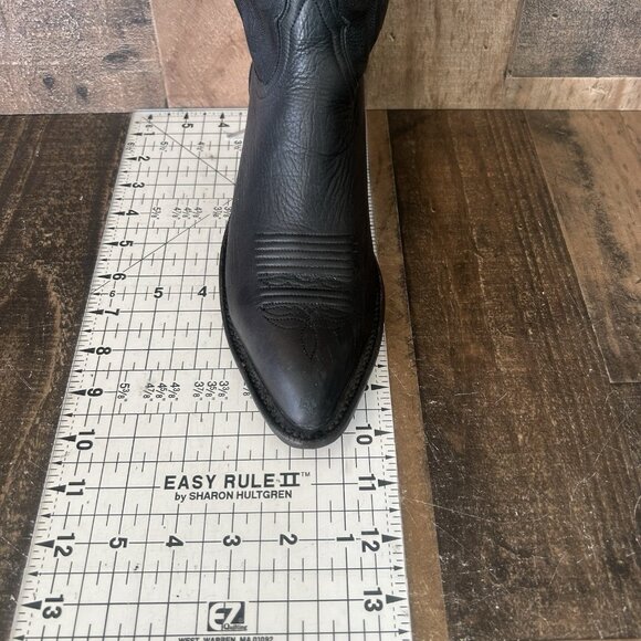 Lucchese 2000 Black T25C0J4 Western Cowboy Boots Womens 8 B - Picture 9 of 12